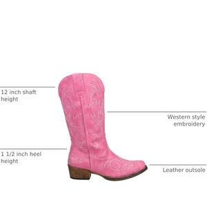Roper Pink Western Boots